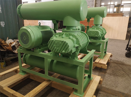 0.8 바 132kw 10" 850-1500 Rpm 71.52-116.5m3/Min Tri Lobe Roots Blower