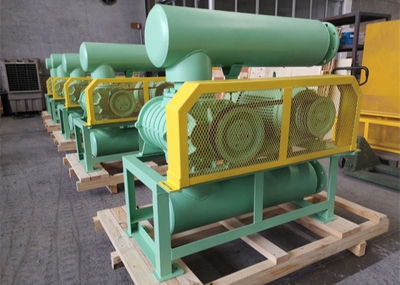 5.46m3/min RPM1150 DN80 운송 공기 또는 산소 공급을위한 세 로브 뿌리 블로어