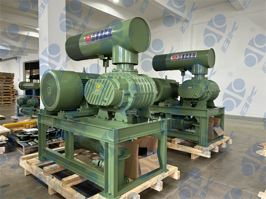 11kw 5.1m3/Min 60kpa 뿌리 회전하는 엽 송풍기 1750 분당 회전수 Dn65 3" 작은 수용량