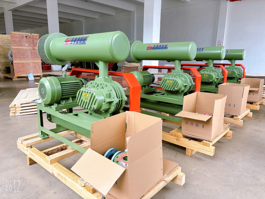 4.89-17.86m3/Min 100mm 포트 디아 로터리 10KPA - 50 KPA 트리 로브 루트 블로어 신뢰할 수 있는 공기