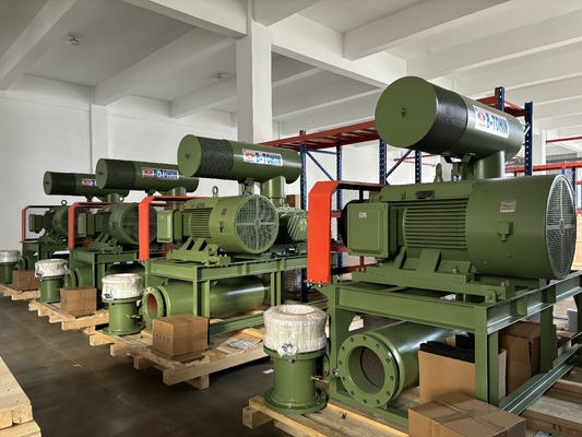 물 냉각 물 처리,폐기물 처리 위해 3 로브 루트 블로어 1000rpm 75kw
