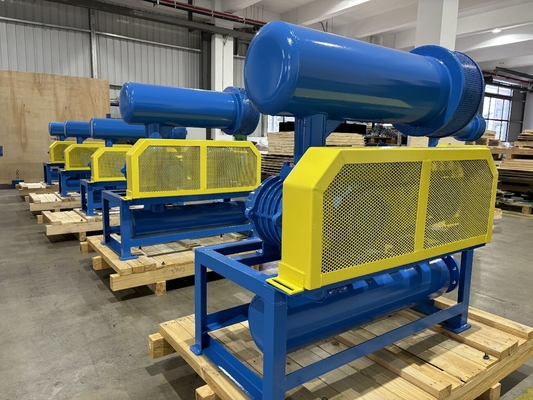 물 처리와 식량 수송을 위한 850-1800 Rpm 고압 루츠 블로워