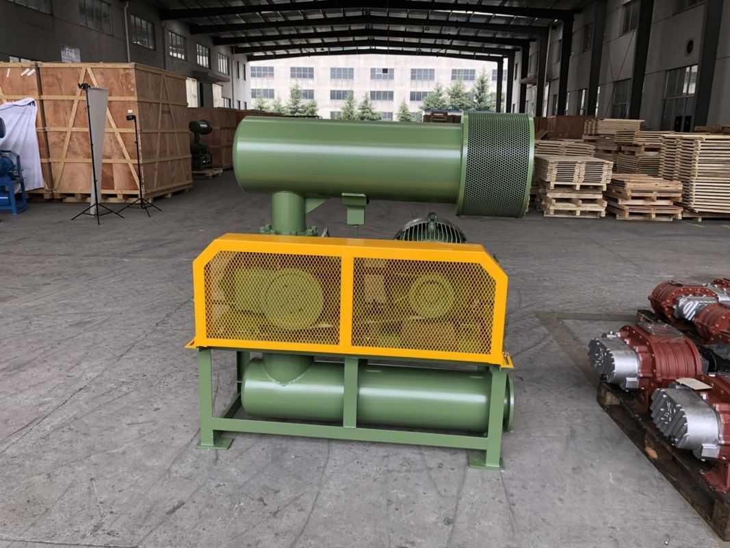 Cast Iron 3 로브 루트 블로어 군대 녹색 색상, 긴 수명