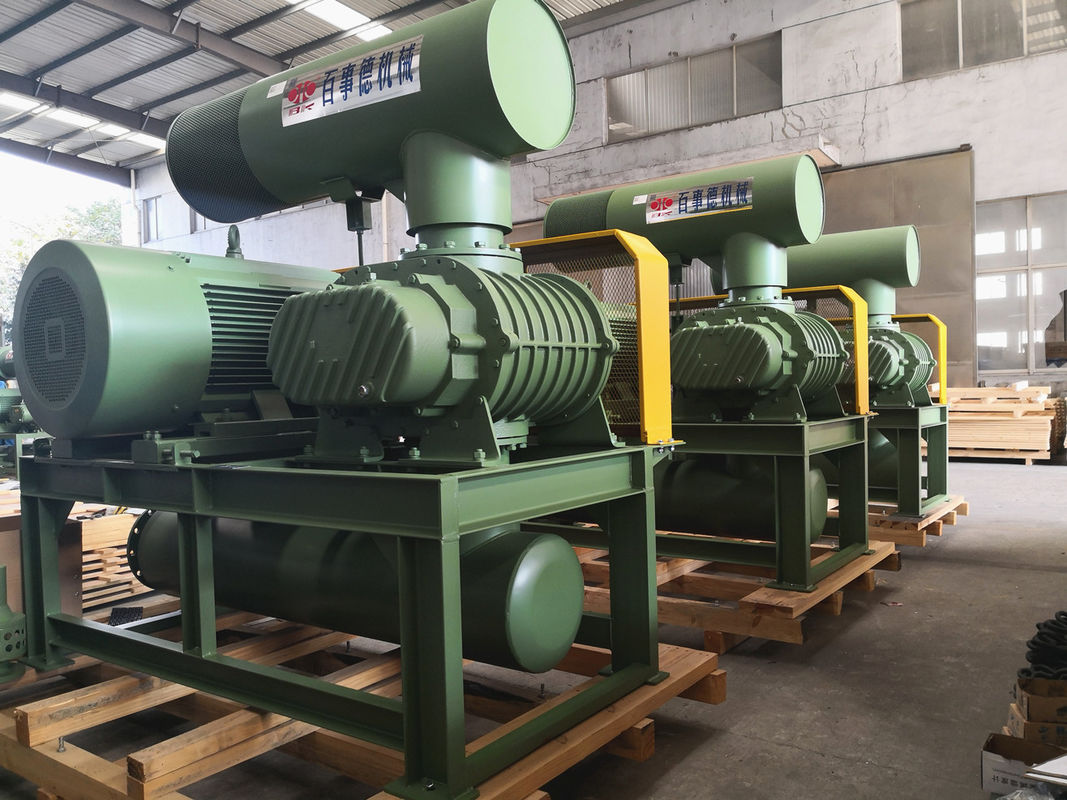 0.8 바 132kw 10" 850-1500 Rpm 71.52-116.5m3/Min Tri Lobe Roots Blower
