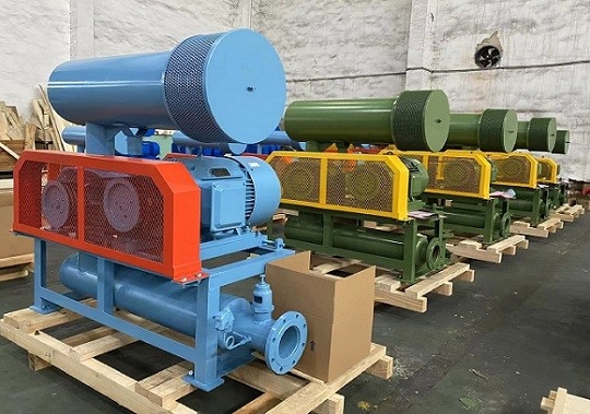5.5-22kw 작은 뿌리 블로어 압축 기계에 대한 3 로브 주사철