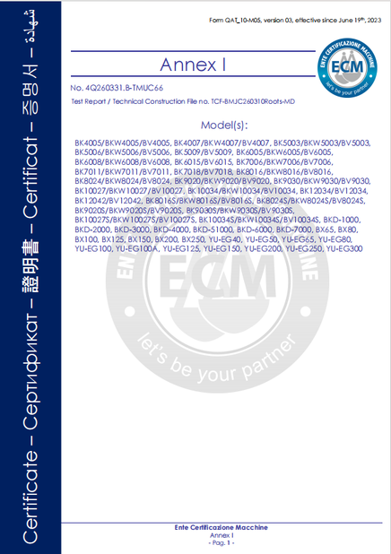 중국 B-Tohin Machine (Jiangsu) Co., Ltd. 인증