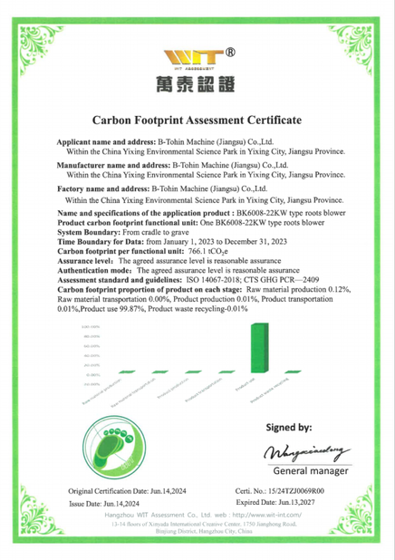 중국 B-Tohin Machine (Jiangsu) Co., Ltd. 인증